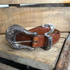 Vintage Western Style Alligator Belt